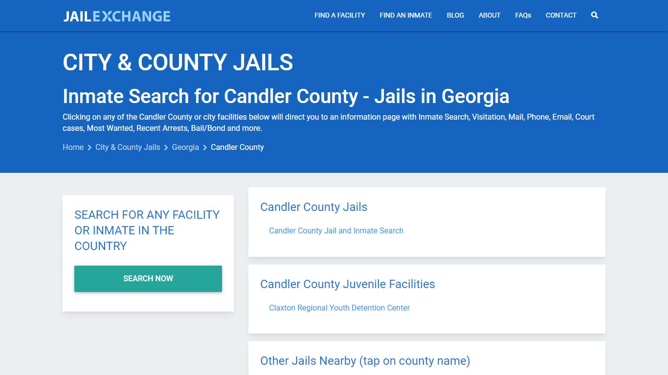 Inmate Search for Candler County | Jails in Georgia - Jail Exchange